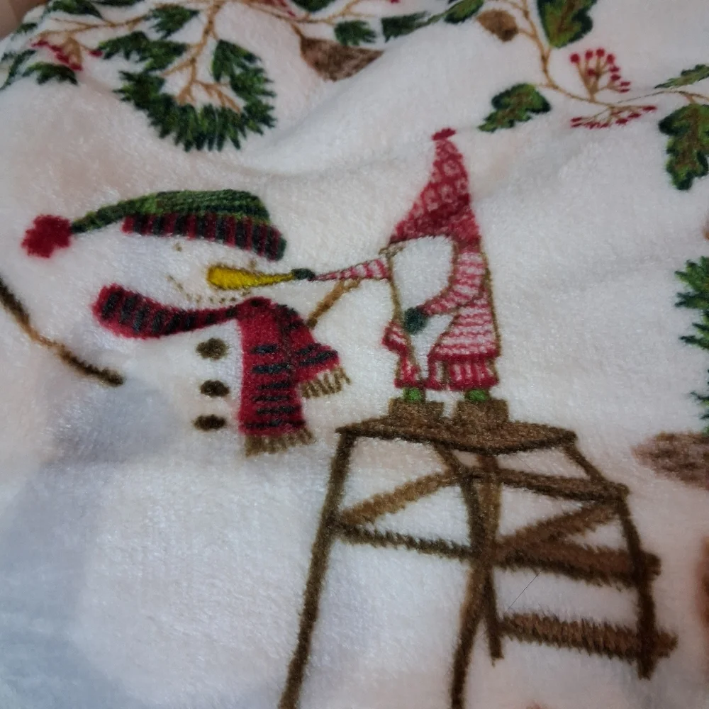 Gnome Christmas Plush Super Soft Blanket Throw 50
